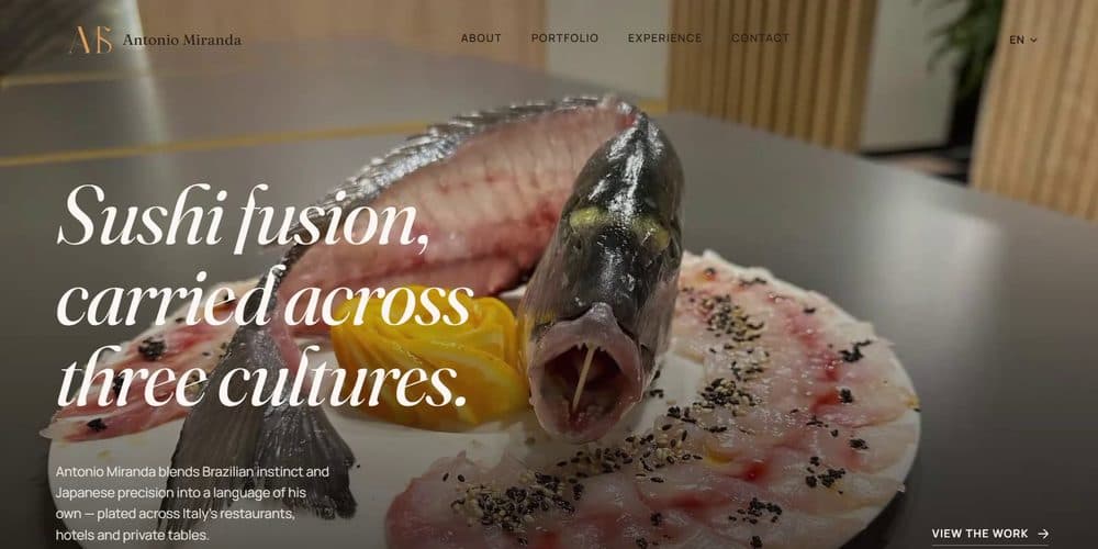Sito personale per chef sushiman