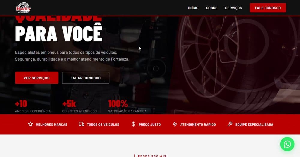 E-commerce e sito per rivenditore di pneumatici