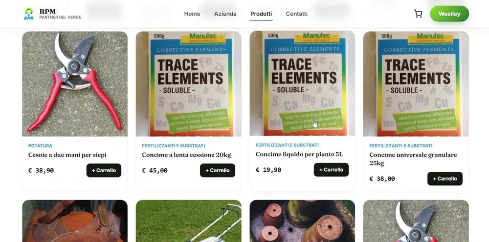 E-commerce B2B per professionisti del verde — 3